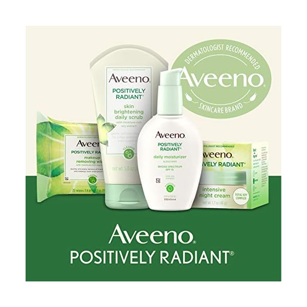 Aveeno-Positively-Radiant-Daily-Facial-Moisturizer-with-Broad-Spectrum-SPF-30-Sunscreen-Total-Soy-Complex-for-Even-Tone-Texture-Hypoallergenic-Oil-Free-Non-Comedogenic-25-fl-oz Aveeno Positively Radiant Daily Facial Moisturizer with Total Soy Complex and Broad Spectrum SPF 30 Sunscreen, Oil-Free and Non-Comedogenic, 2.5 fl. oz