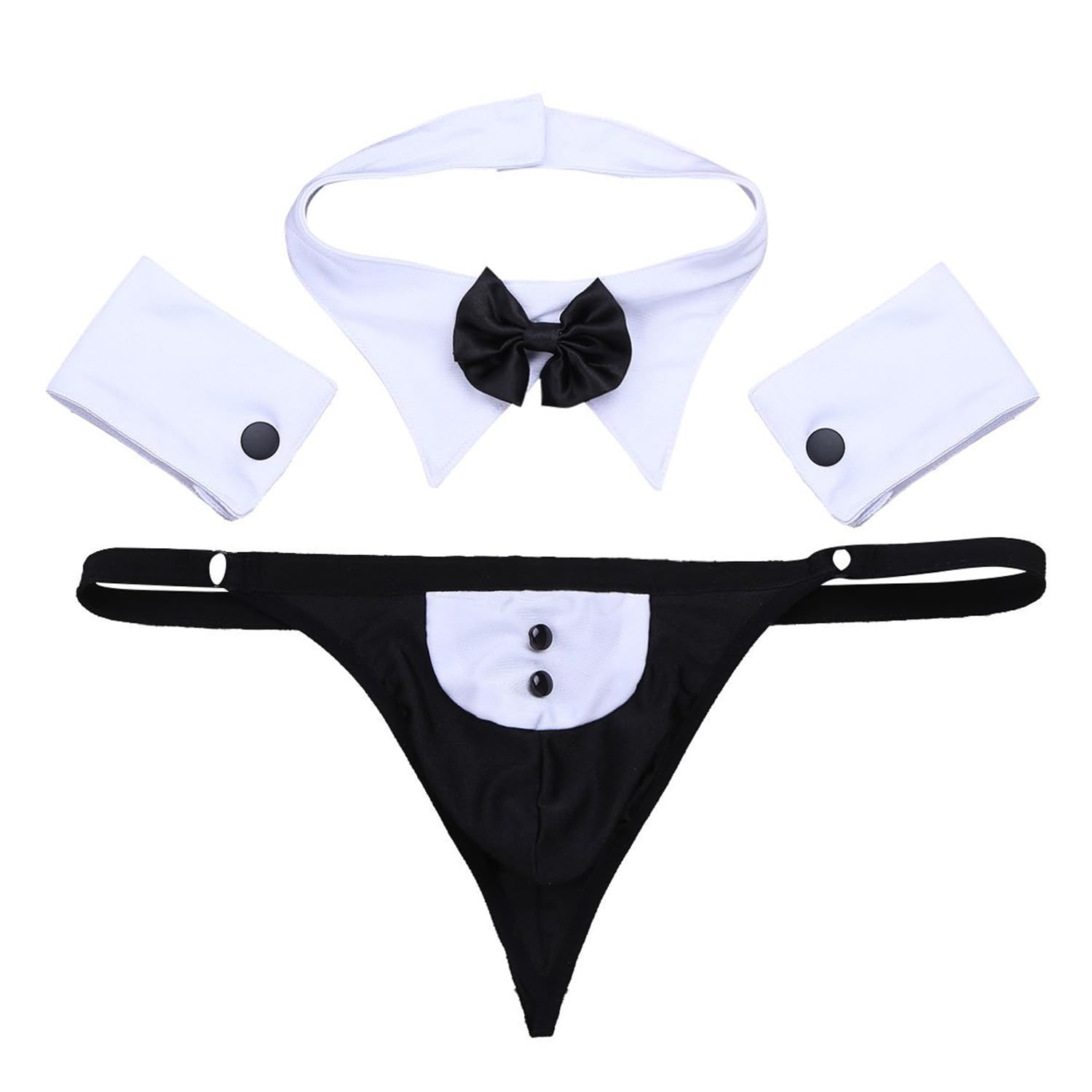 Mens Costume With Collar Tie And Hand Cuff-image-18