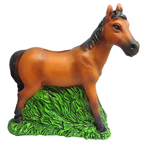 Figurine resine Tirelire Cheval 15/15/7 cm Cover