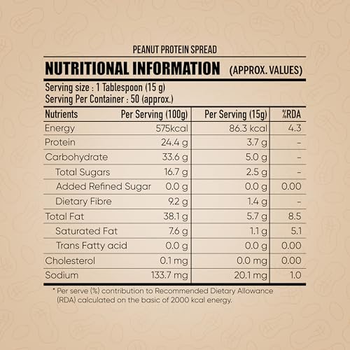 Image of DC Doctors Choice High Protein Peanut Butter, Only Nuts, Dark Chocolate Flavour, Gluten-Free, Zero Trans Fat, Vegan, Chocolate Fudge Creamy (750 g) (Pack of 1)