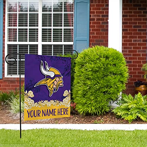 Image of Rico Industries NFL Standard /Primary Personalized 13 inch x 18 inch Double Sided Garden Flag
