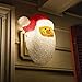 Besti Santa Porch Light Cover Holiday and Christmas Decorations | Flexible, Weather-Resistant Acrylic | No Tools or Installation Required | Fits Standard Outdoor Lighting