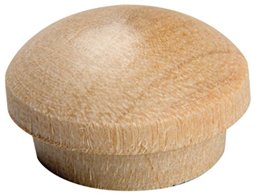 Waddell 8400.50 Oak DP 12 Count Oak Wooden Button Head Plugs, 1/2