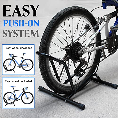 Begona Bike Floor Stand, Freestanding Bicycle Floor Parking Rack Stand, Portable For Garage And Apartment Bike Storage Rack, Fit For 16”-29” Kids/Mountain/Road Bikes #TOP2