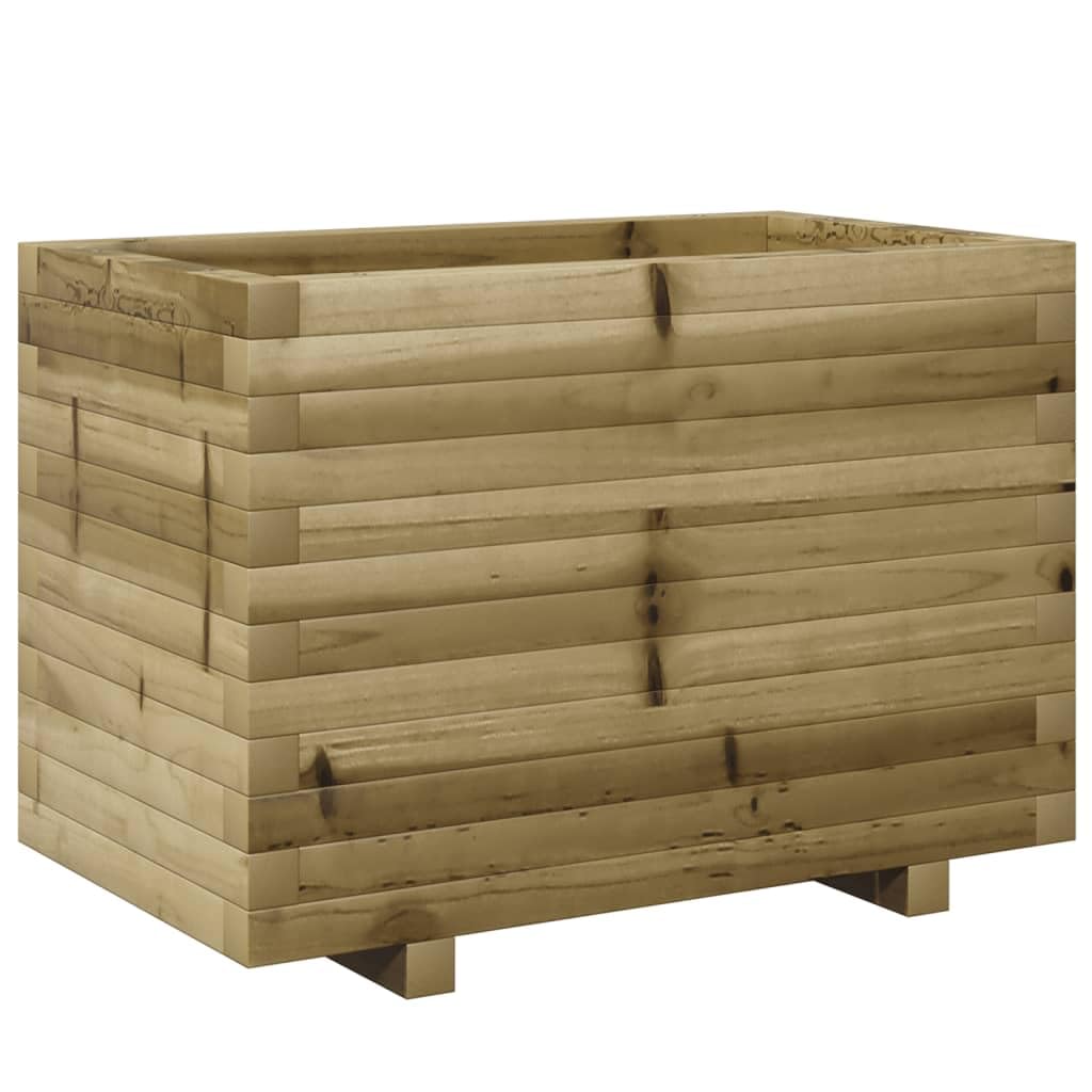 Fioriera in legno di pino impregnato in autoclave, 70 x 40 x 49,5 cm, fioriera in legno per giardino e terrazza