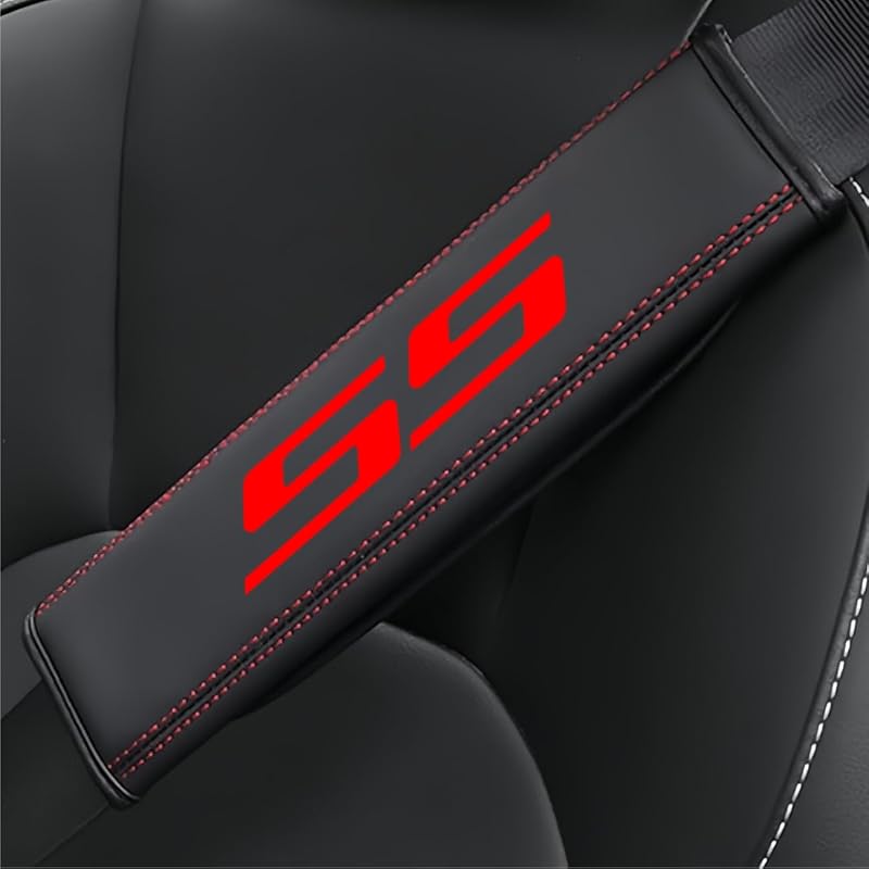 Capas para Cinto de Segurança YANGFANGV para Camaro SS – Vermelhas, 2 unidades