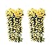 Yeehliny Künstlich Hängende Blumen, Blauregen Hängende Kunstblumen für Hochzeit Haus Dekoration Violette Blumen Wand Glyzinien Kunstblumen Plastikblumen Hängende Plastikpflanzen (2pcs -H) pcs Kunstblumen günstig Kaufen-Yeehliny Künstlich Hängende Blumen, Blauregen Hängende Kunstblumen für Hochzeit Haus Dekoration Violette Blumen Wand Glyzinien Kunstblumen Plastikblumen Hängende Plastikpflanzen (2pcs -H)