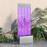 Juroupi Colonna di Bolle con LED RGB Acciaio Inox e Acrilico 110 cm -151400