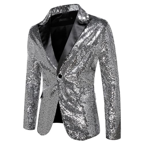 Veste à bouton unique et revers haut de gamme style costume chic homme