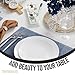 Trendables Plastic Dinnerware Set - 40 Piece Disposable Plates for Party Set - 20 Guests, 20 X 8 Dessert Plates & 20 X 10 Heavy Duty Plates | White