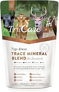 TruCare 4 Top-Dress Trace Mineral Blend for Livestock: Beef Cattle, Dairy Cattle, Deer