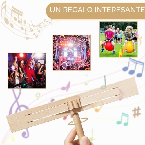Miniatura 3 de 2 Piezas Carraca De Madera, Trinquete Giratorio De Madera, Niños Carraca Madera, Fiestas, Eventos, Desfiles De Carnaval, Eventos Deportivos