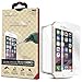 iCarez [Full Coverage Tempered Glass] for White Color Apple iPhone 6 Plus 6S Plus 5.5" Easy Install with Lifetime Replacement Warranty [1-Pack,0.33mm]