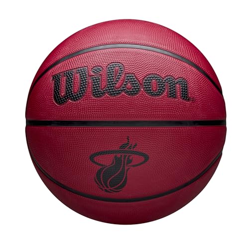 Wilson NBA Team Tribute Solid Basketball, Mit Pro-Nähten, Luftstabilität und Performance-Außenhülle, Für das Spiel im Freien, Material für alle Oberflächen, Team: Milwaukee Bucks, Grün, Größe: 5