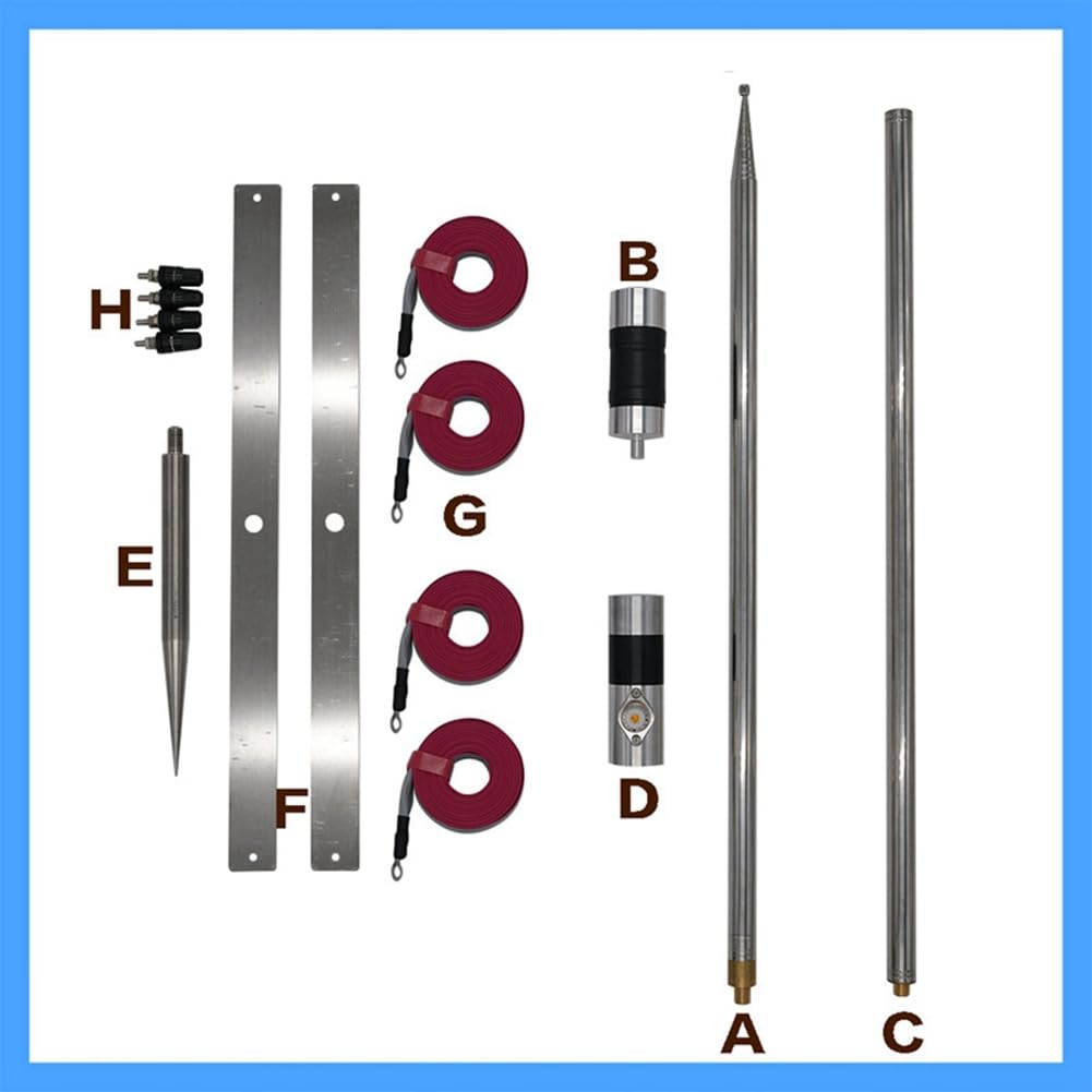 Antenna HF Portatile GPTWO-PRO 7-54MHz per Onde Corte GP Antenna Esterna per Radioamatori