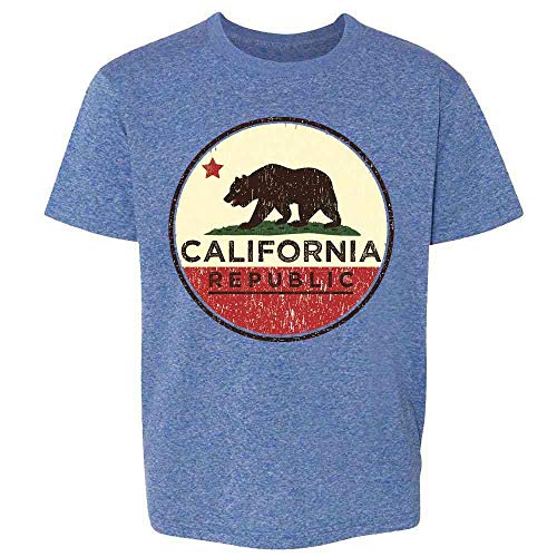 Pop Threads California Republic Flag Bear Retro Baby Toddler Kids Girl Boy T-Shirt