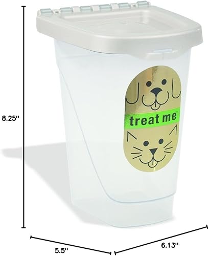 Miniatura 10 de Van Ness Recipiente hermético para mascotas y almacenamiento de alimentos para gatos, capacidad de 2 libras