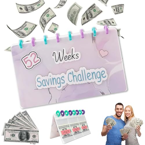 YiiLi 52 Week Savings Binder For Money Organizer,Reusable Presupuesto Book With Cash Sobres Planificador de Ahorros Presupuesto Planner Para Ahorrar Dinero, Planificar Sus Gastos YiiLi 52 Week Savings Binder For Money Organizer,Reusable Presupuesto Book With Cash Sobres Planificador de Ahorros Presupuesto Planner Para Ahorrar Dinero, Planificar Sus Gastos