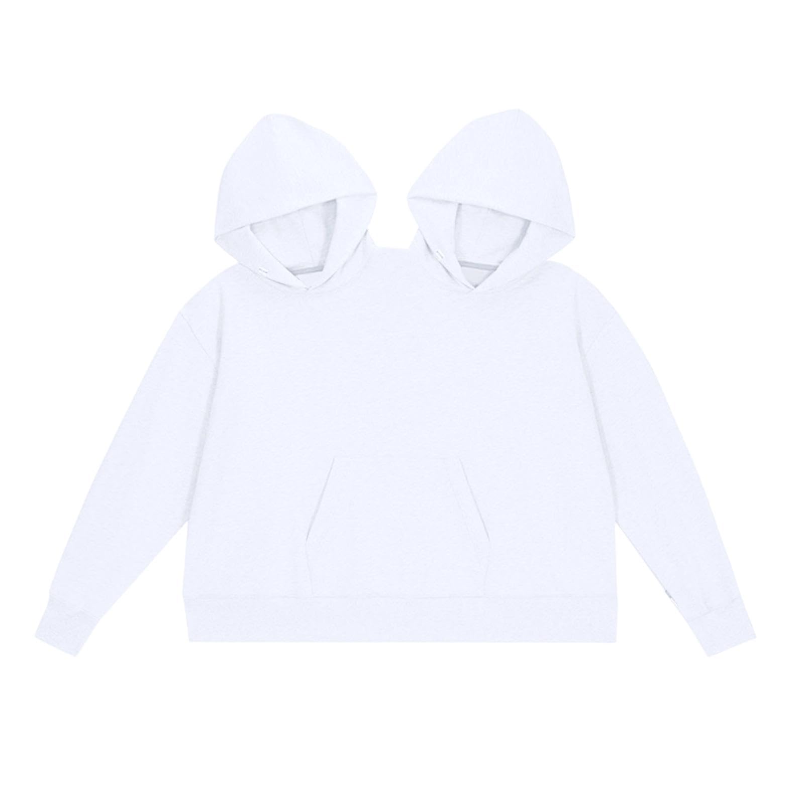 Couple Hoodie Oversized Outerwear Fashionable Intimate Matching Sweatshirts White| Trendy | Comfortable | Fashionable | Soft Fabric-picture-59