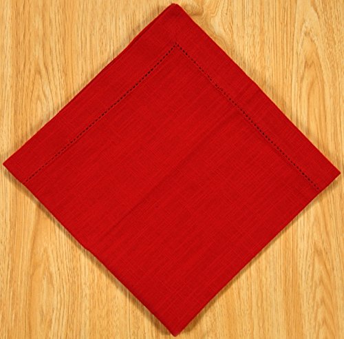 Servilletas de Tela GFI Linen Clubs 18x18 in Rojo Pack 6 miniatura 5