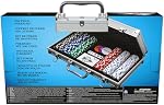Cardinal Classics, 300-Piece Poker Set with Aluminum Carrying Case & Professional 11.5g Chips Plus 5 Poker Dice, for Adults and Kids Ages 10 and up
