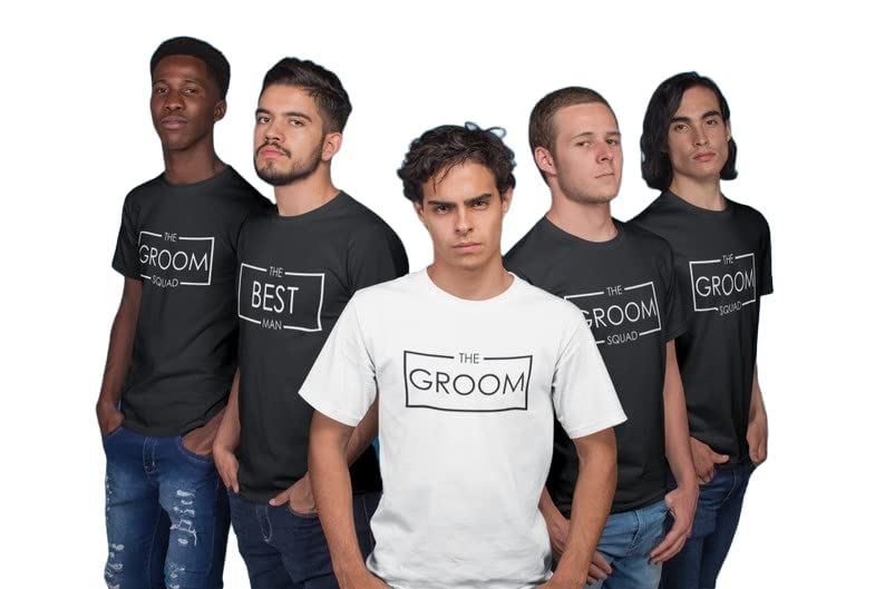 Groom & Squad Best Man Matching T-shirt - Wedding Stag Party Bachelor Dad Father Bride Gift Groom Fiance Bride Wedding Gift Shirt Best Man