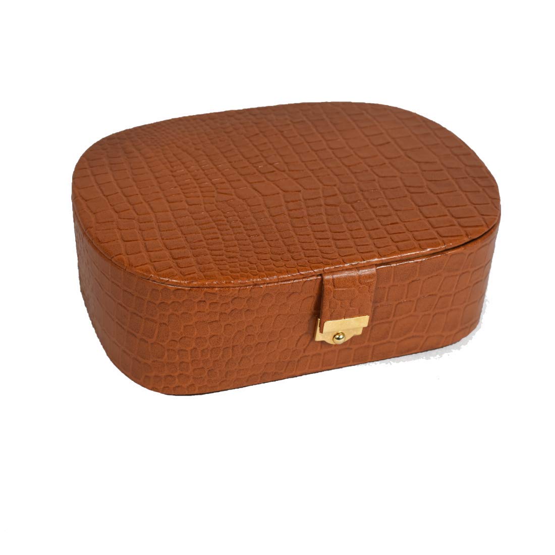 Stones BridgeStones Bridge Designer and Luxurious Leather Jewellery Box.Jewellery Storage Box(Tan)
