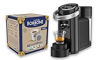 CAFFÈ BORBONE Macchina per Caffè Espresso e Infusi Bluemoon - Compatibile con Cialde E.S.E 44mm + 50 Cialde Compostabili Miscela Blu - Corpo 8.5 - Idea Regalo Natale - Regalo Natale