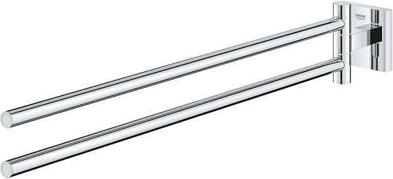 GROHE Start Cube Uzun Havluluk, 2 Kollu, 438 mm, Döndürülebilir, Duş/Banyo Aksesuarları, Krom, 40976000
