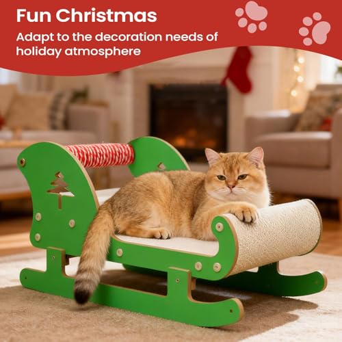 Lit grattoir pour chat en papier ondulé - Lounge interactif intérieur