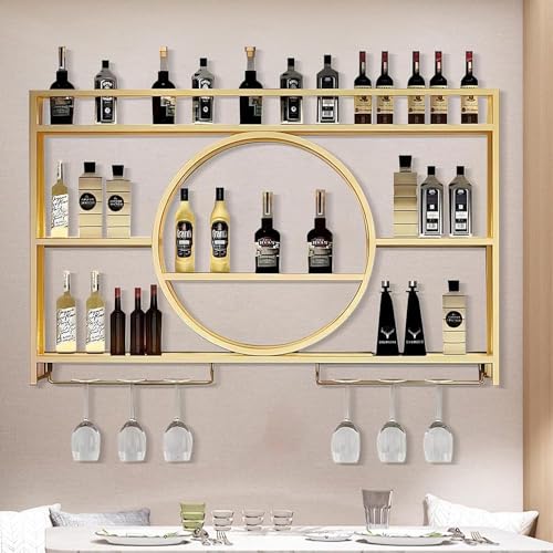 Étagère à vin murale flottante pour libérer de la place sur votre plan de travail