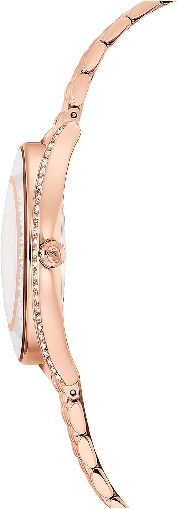 Swarovski Crystalline Aura Watch, Swiss Made, Metal Bracelet, Rose Gold Tone, Rose Gold-Tone Finish