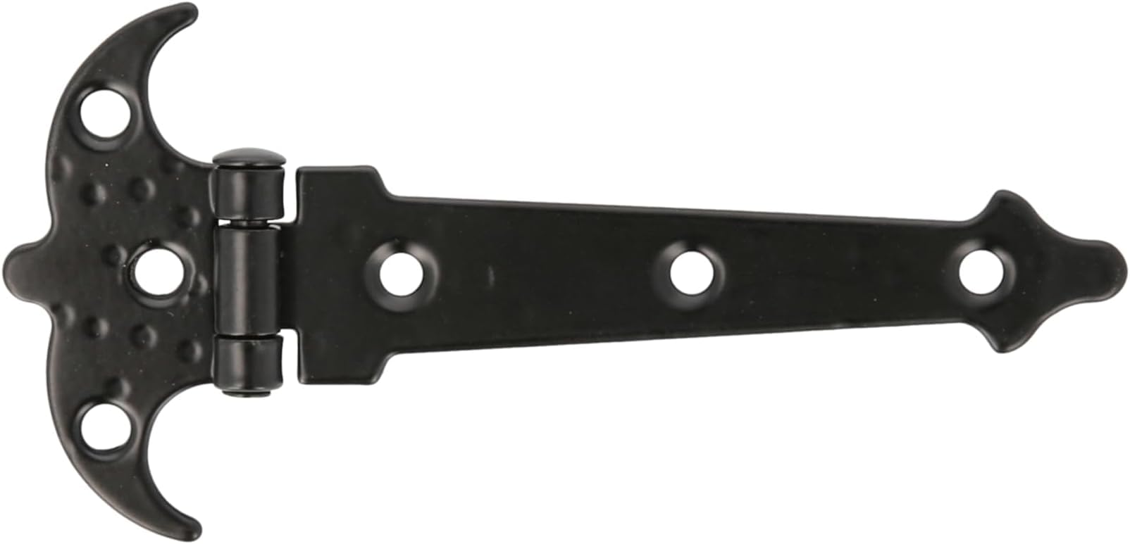 Charnière renforcée acier noir Amig 120 mm pour ferrure de porte battante et armoire