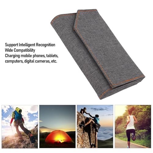 Chargeur de Téléphone Solaire Imperméable et Panneau Pliable Énergie 5V USB
