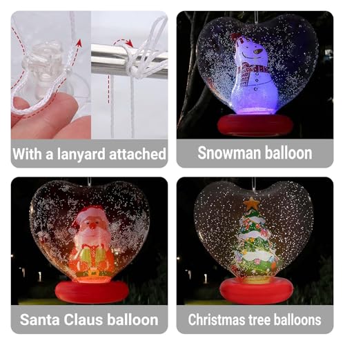 Décoration de Noël gonflable suspendre étanche télécommande LED - 6