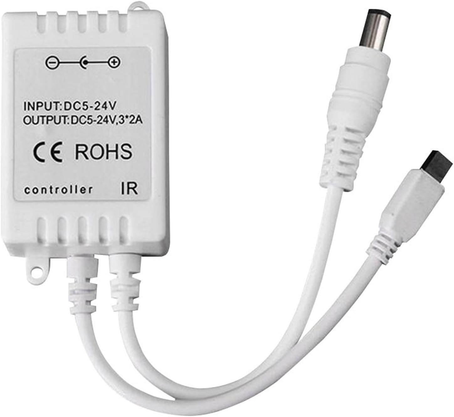 24-key single-color dimmer 5050 light string LED controller brightens strobe gradient DC12V6A