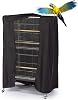 SUNSURE Extra Large Bird Cage Cover Breathable Waterproof Material Universal Black-Out Bird Parrot Cover Good Night Birdcage Cover Sleep Helper for Parrots Parakeets Budgies Macaw (34.5x25x47in)