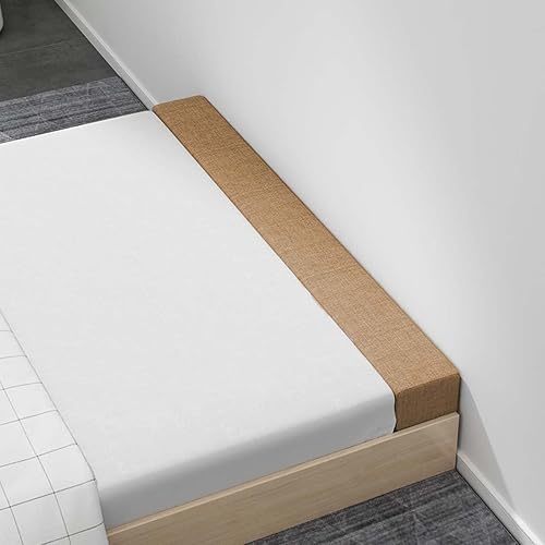 Miniatura 8 de Almohada de cuña para cama de 47 x 3 x 2 pulgadas, puente de colchón rectangular para cabecero de cama, relleno de huecos, de espuma suave, extensor