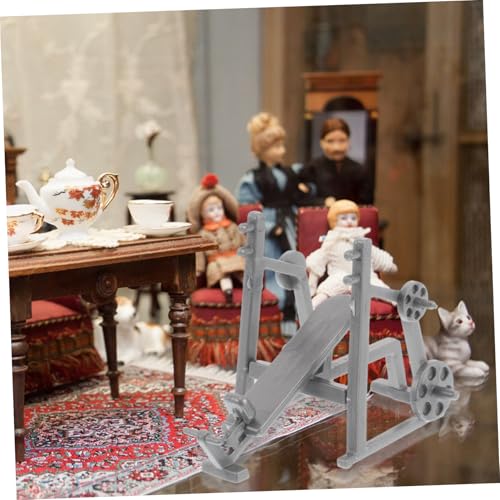 CORHAD Dollhouse Sports Decoration Miniature Fitness Equipment Model Mini Fitness Equipment Decoration Gym Equipment Model Decor Dollhouse Sports Decoration - Thumbnail 6