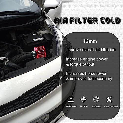 image for HAOBO Air Intake Filter Breather, Air Filter Cold Air Intake Filter, A