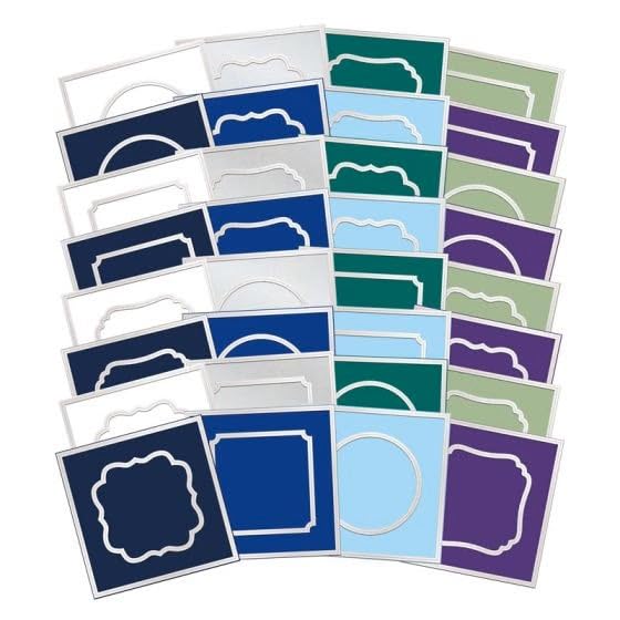 Hunkydory - Festive Square Pocket Pad Apertures - Stunning Silver - PPSQAP101 - RRP £9.99