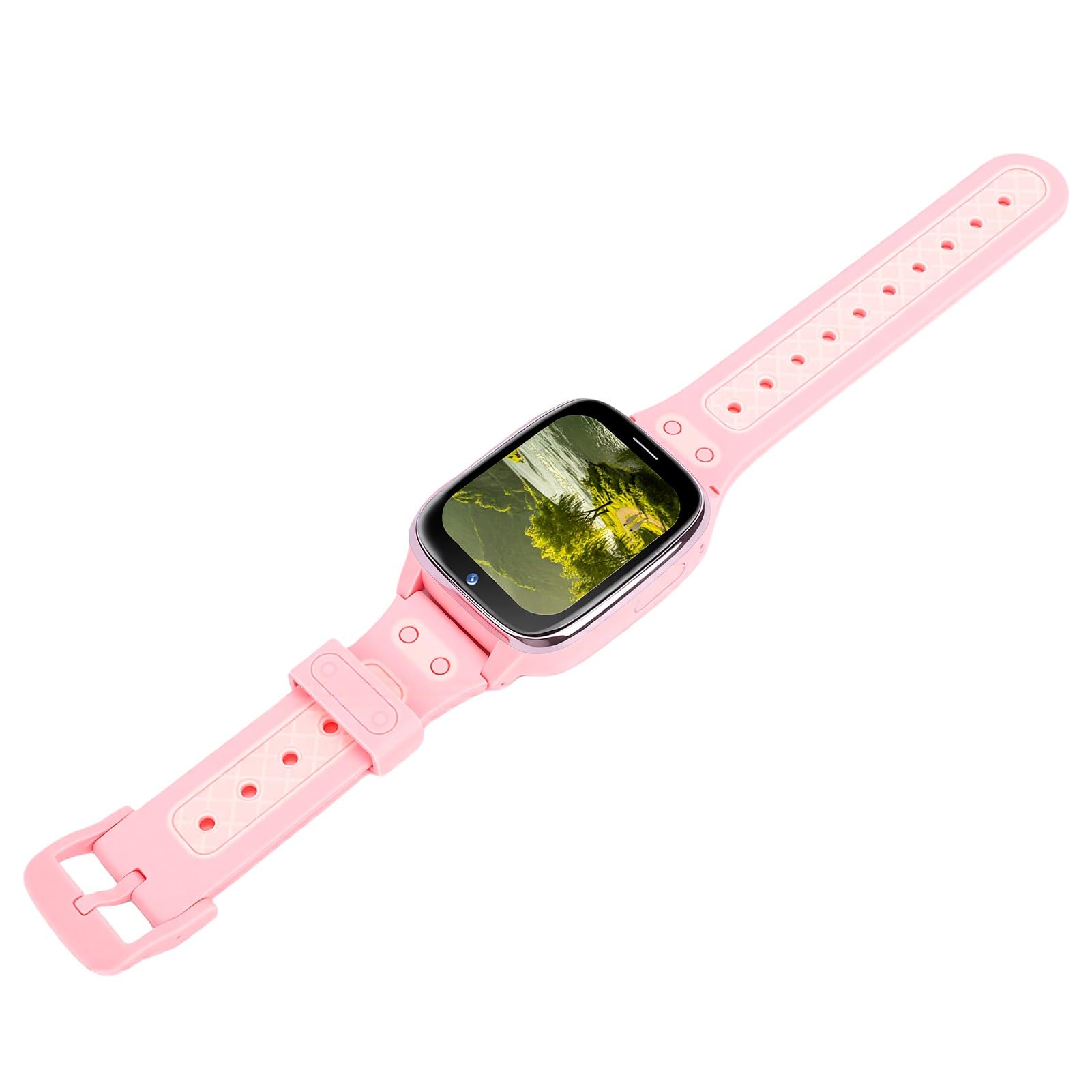 banapoy Reloj Inteligente para Niños 4G LTE con Videollamada (Pink) | Pantalla Táctil de 1,83 Pulgadas, Resistente Al Agua IPX7, Batería de 730 MAh, Alarma SOS, Modo Aula