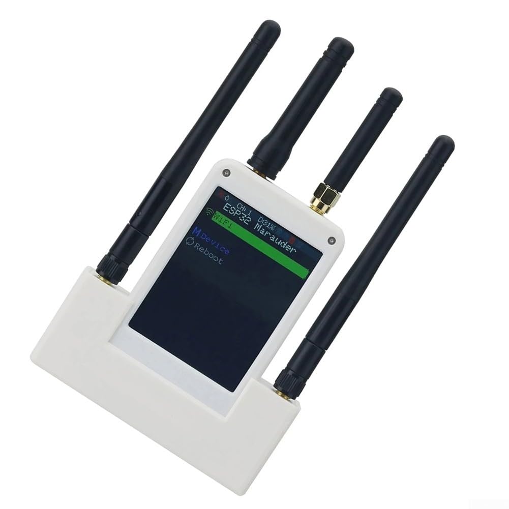 per Flipper per scheda di sviluppo Wi-Fi zero chip ESP32-C5 GPS antenna RF 433 MHz - Modulo schermo 2.8 Scheda di espansione Interfaccia USB-C (bianco)