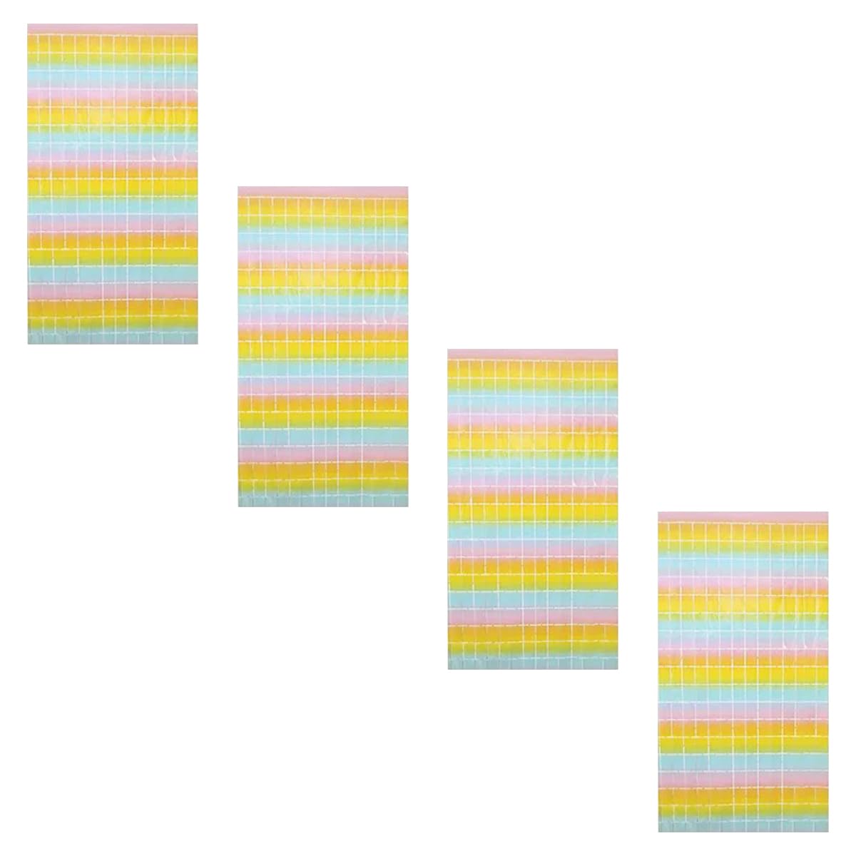 Rideaux de fête à Paillettes lot de 4 fond anniversaire et mariage 1x2m