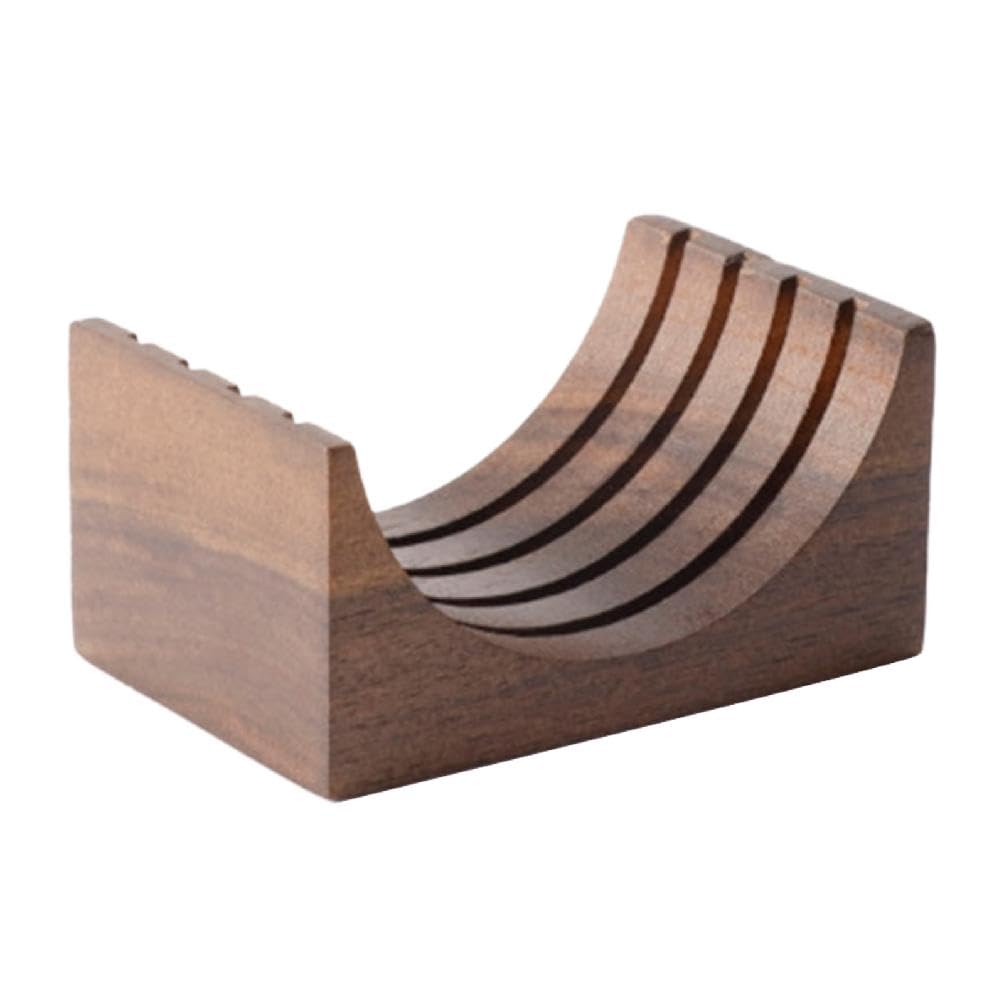 Espresso-Puck Screen Walnut-Stand Coffee Reusable Filter For Espresso-Portafilter Holder Wooden-Stand For 51/53/58mm Coffee Filter Screen Holder