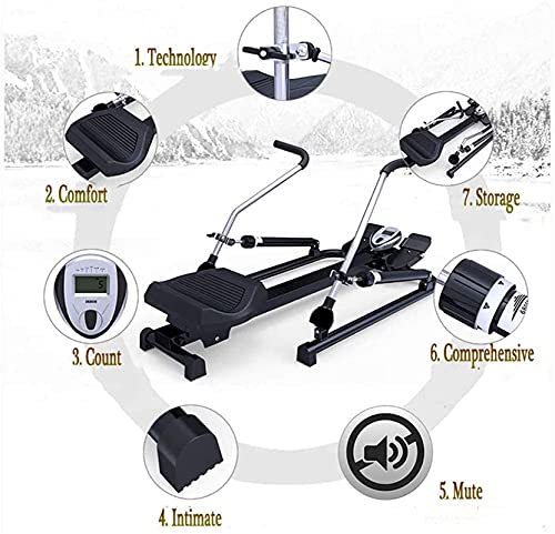Image of Equipment Home Gym Multi-Function Rowing Machine 6 Level Adjustable Resistance 120Kg Max Weight Exercise Fitness Machine Indoor Household Fo
