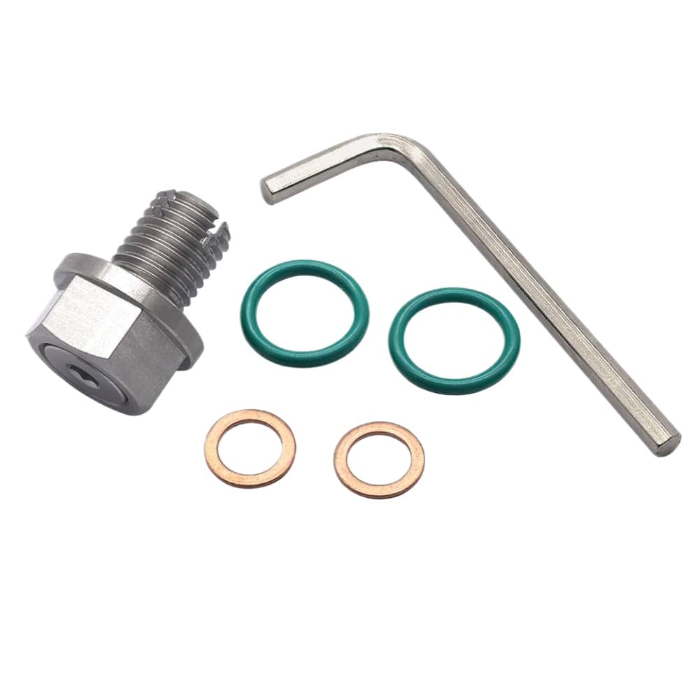 Kit di riparazione del tappo di scarico della coppa dell'olio autofilettante in acciaio inossidabile M12X1.5 con O-ring