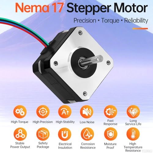 Nema 17 moteur pas à pas bipolaire élimine les pertes de pas sur robot et CNC