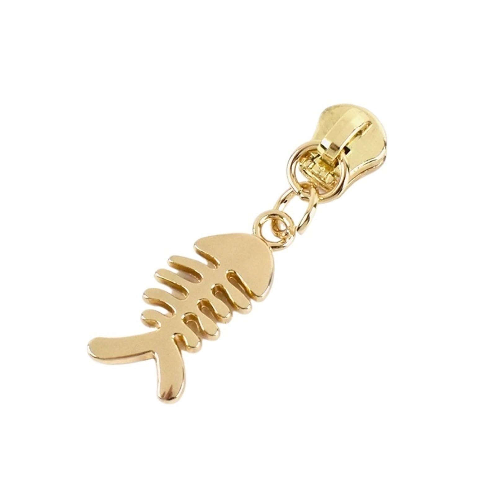 10 Pz 5# Cursori for Cerniere for In Metallo Borse Portafoglio Tasca Teste Chiusura A Zip Kit Di Riparazione Accessorio Ricambio for Cucito Fai Da Te(KY559-LightGold)