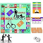 Adultopoly Board Game, Couple Adult Opoly Board Game, Couples Games for Adults, Couples Board Games for Adults, Relationship Card Game, Bedroom Games for Couples, Conversation Cards for Couples (3PCS)